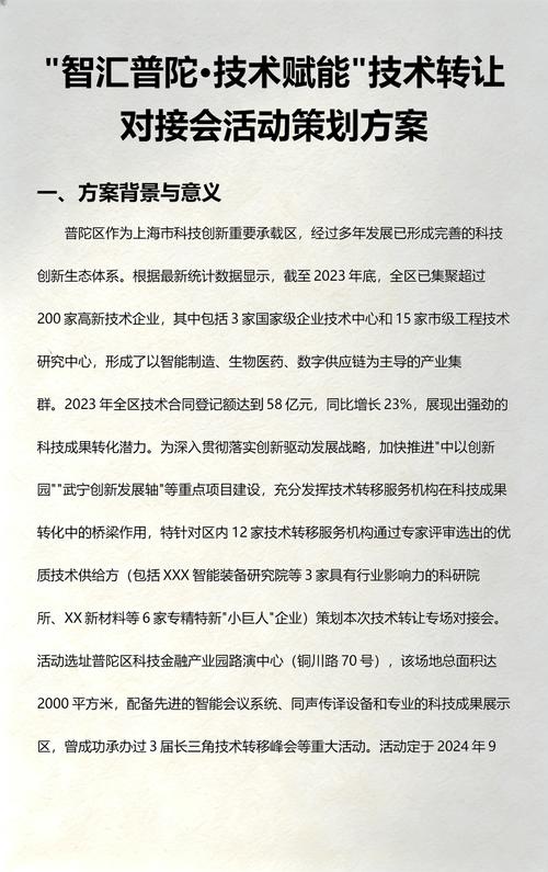 普陀区口碑好的技术转让厂家活动方案